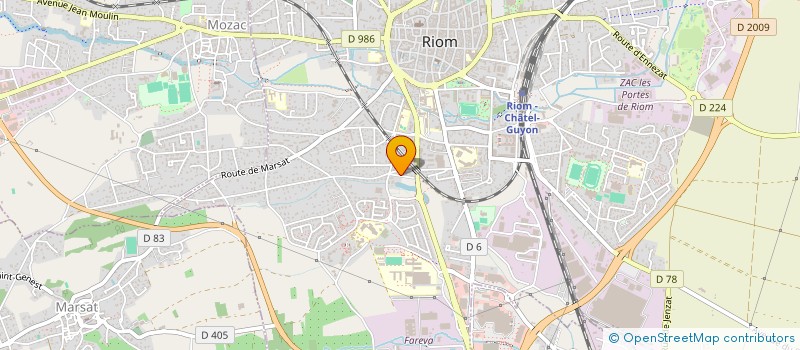 localisation de l'entreprise MONSIEUR GAETAN BOUCHON  RIOM