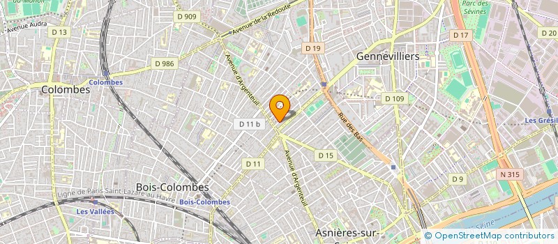 localisation de l'entreprise MONSIEUR GAETAN BOURGEOIS  ASNIERES-SUR-SEINE