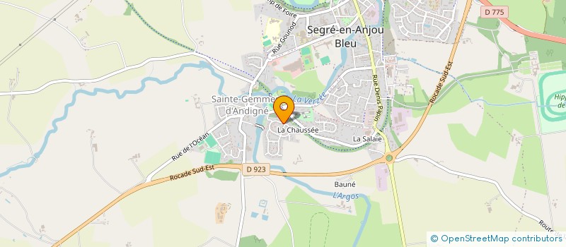 localisation de l'entreprise MONSIEUR GAETAN BOURGINE à SEGRE-EN-ANJOU BLEU