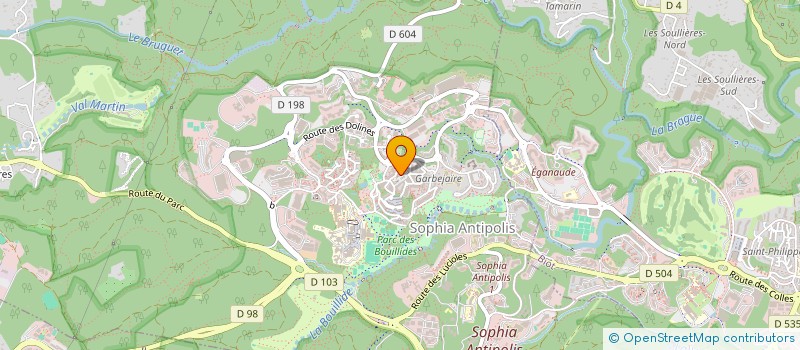 localisation de l'entreprise MONSIEUR GAETAN BOURGOGNE  VALBONNE