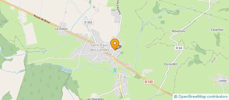 localisation de l'entreprise MONSIEUR GAETAN BOUZAT à SAINT-PAUL-DES-LANDES
