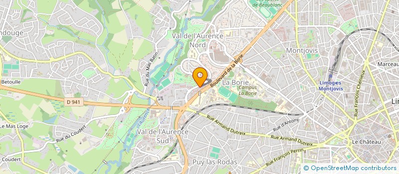 localisation de l'entreprise MONSIEUR GAETAN BRACHET à LIMOGES