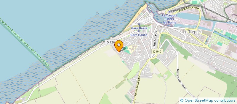 localisation de l'entreprise MONSIEUR GAETAN BRIFFARD  LE TREPORT