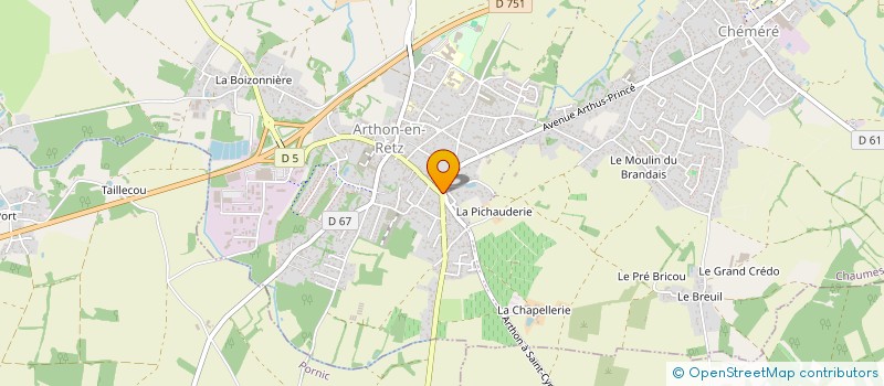 localisation de l'entreprise MONSIEUR GAETAN BRUN  CHAUMES-EN-RETZ