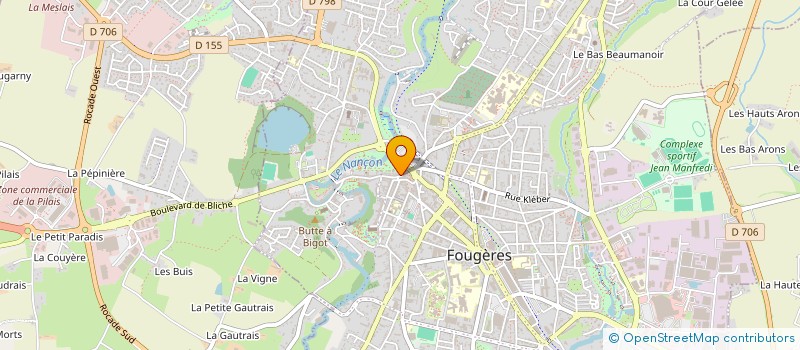 localisation de l'entreprise MONSIEUR GAETAN BUCHARD  FOUGERES