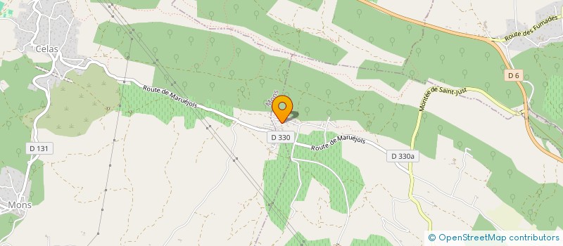 localisation de l'entreprise MONSIEUR GAETAN CAILLOT  SAINT-JUST-ET-VACQUIERES