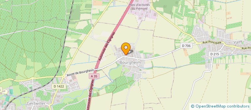 localisation de l'entreprise MONSIEUR GAETAN CAMY à BOURGHEIM