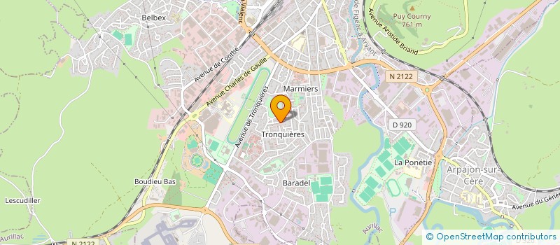 localisation de l'entreprise MONSIEUR GAETAN CAPELLE à AURILLAC
