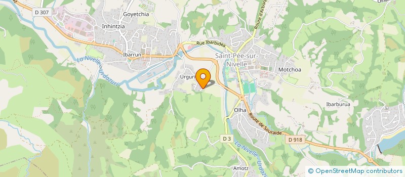 localisation de l'entreprise MONSIEUR GAETAN CASSEINDRE  SAINT-PEE-SUR-NIVELLE