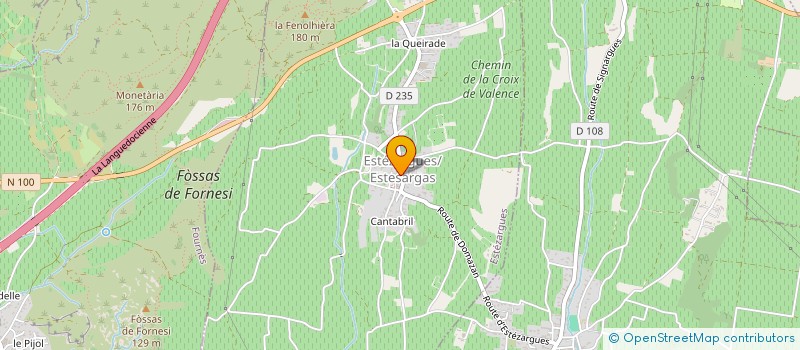 localisation de l'entreprise MONSIEUR GAETAN CAUX  ESTEZARGUES