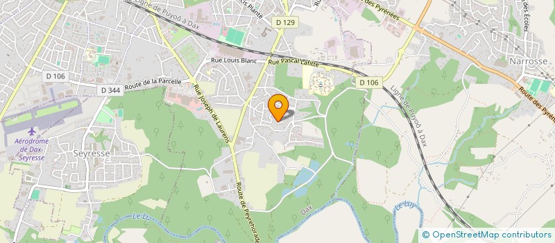 localisation de l'entreprise MONSIEUR GAETAN CAZAUBON  DAX