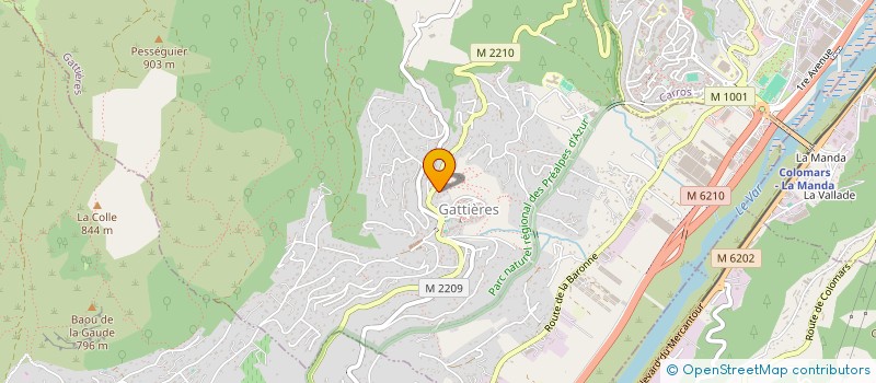 localisation de l'entreprise MONSIEUR GAETAN CHANIOL  GATTIERES