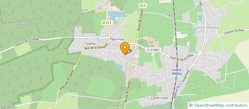 localisation de l'entreprise MONSIEUR GAETAN CHATENET  LE PIAN-MEDOC