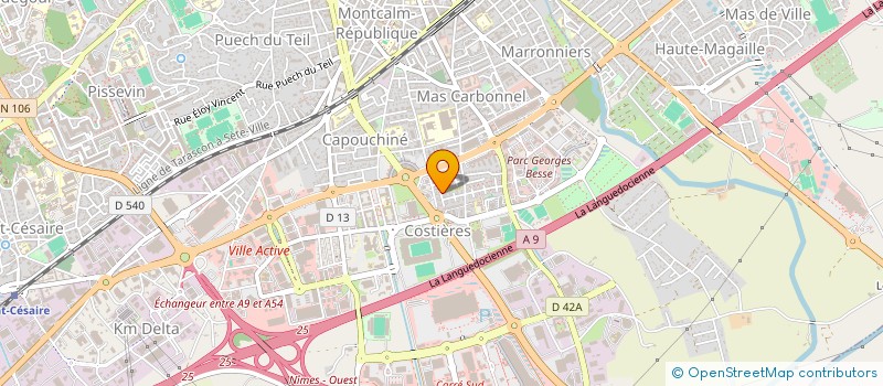 localisation de l'entreprise MONSIEUR GAETAN CHAULET  NIMES