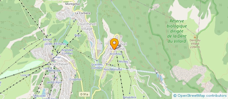 localisation de l'entreprise MONSIEUR GAETAN CHEDAL-ANGLAY à COURCHEVEL