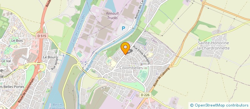 localisation de l'entreprise MONSIEUR GAETAN CLAUDE--MARCHAND  COLOMBELLES