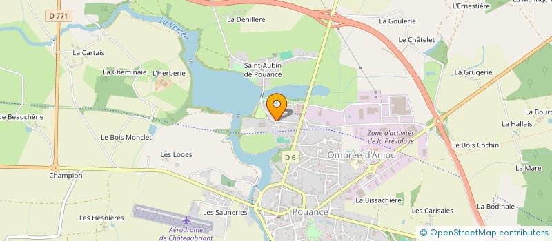 localisation de l'entreprise MONSIEUR GAETAN CLOUET à OMBREE D'ANJOU