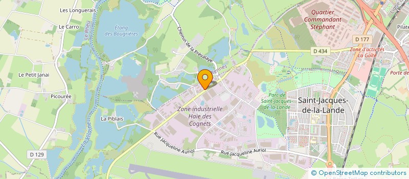 localisation de l'entreprise MONSIEUR GAETAN COLLIN  SAINT-JACQUES-DE-LA-LANDE