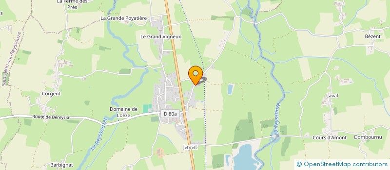 localisation de l'entreprise MONSIEUR GAETAN COLNOT à JAYAT