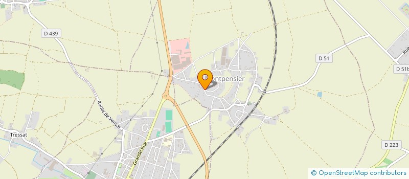 localisation de l'entreprise MONSIEUR GAETAN COMBES  MONTPENSIER