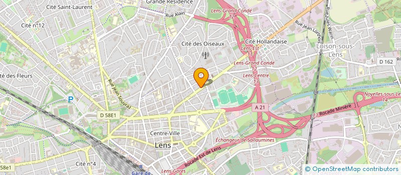 localisation de l'entreprise MONSIEUR GAETAN COPPIN  LENS