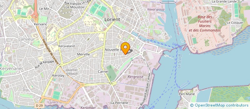 localisation de l'entreprise MONSIEUR GAETAN CORBEL  LORIENT