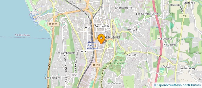 localisation de l'entreprise MONSIEUR GAETAN COSMA à AIX-LES-BAINS