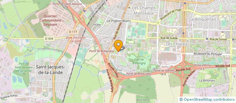 localisation de l'entreprise MONSIEUR GAETAN COTTEREAU à RENNES