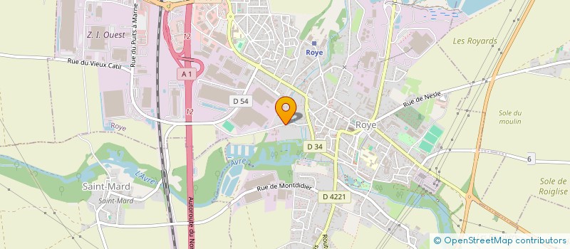 localisation de l'entreprise MONSIEUR GAETAN COURTE  ROYE