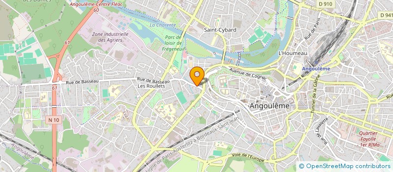 localisation de l'entreprise MONSIEUR GAETAN COURTY à ANGOULEME
