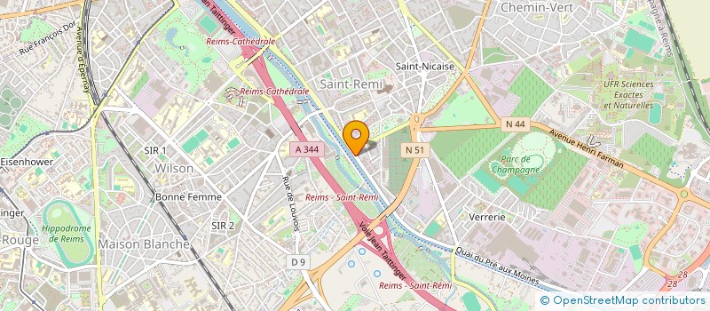 localisation de l'entreprise MONSIEUR GAETAN CRETEUR  REIMS