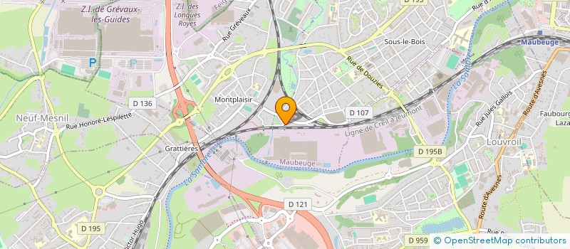 localisation de l'entreprise MONSIEUR GAETAN CYPRYSZAK  MAUBEUGE