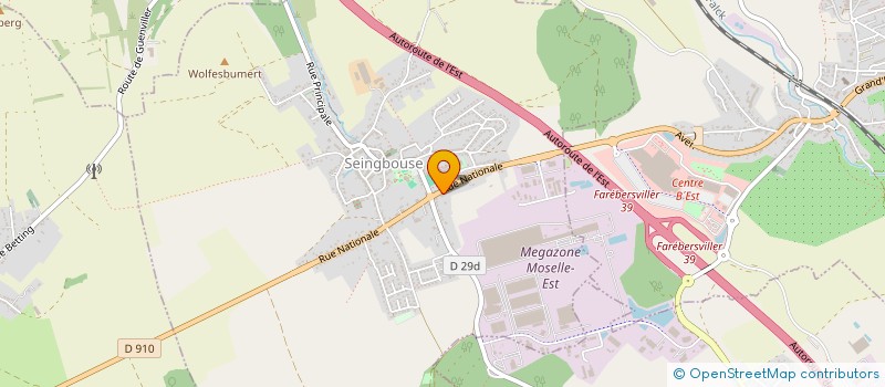 localisation de l'entreprise MONSIEUR GAETAN D'AMICO  SEINGBOUSE