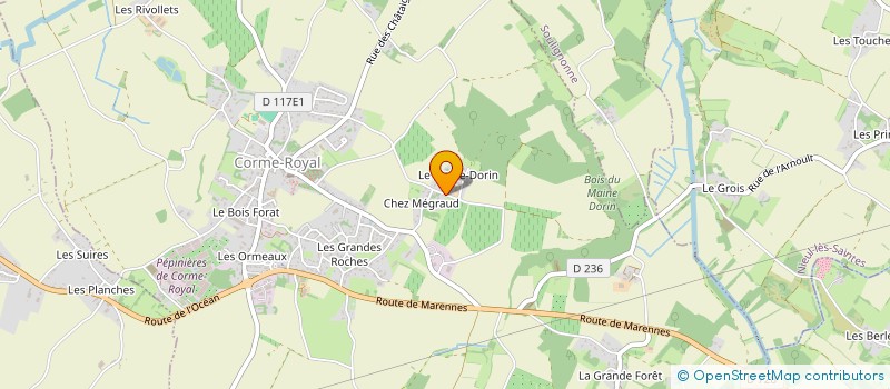 localisation de l'entreprise MONSIEUR GAETAN DANTAS  SAUJON