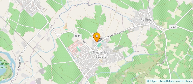 localisation de l'entreprise MONSIEUR GAETAN DAUGA  THEZAN-LES-BEZIERS