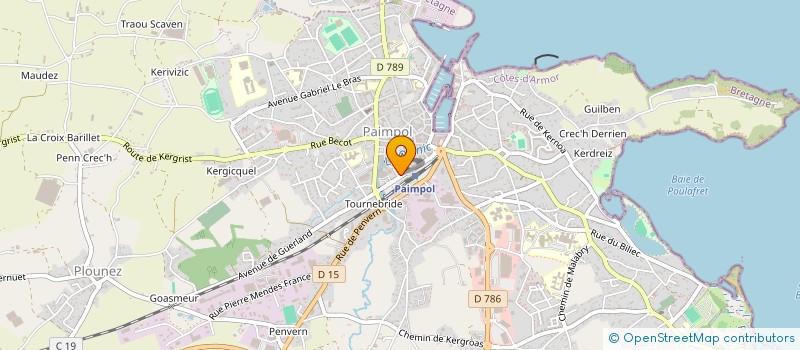 localisation de l'entreprise MONSIEUR GAETAN DAUPHIN  PAIMPOL