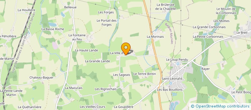 localisation de l'entreprise MONSIEUR GAETAN DE LAUNAY à BAGUER-MORVAN