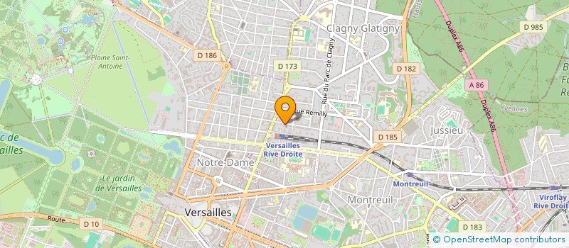 localisation de l'entreprise MONSIEUR GAETAN DE ROBILLARD DE BEAUREPAIRE à VERSAILLES