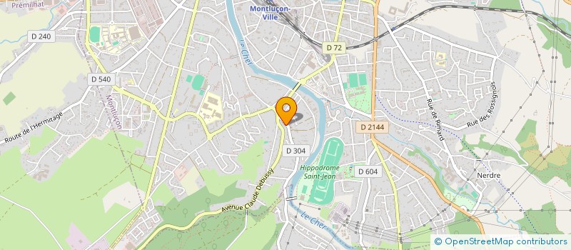 localisation de l'entreprise MONSIEUR GAETAN DECLERCQ à MONTLUCON