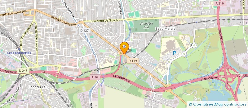 localisation de l'entreprise MONSIEUR GAETAN DELAPLACE  CALAIS