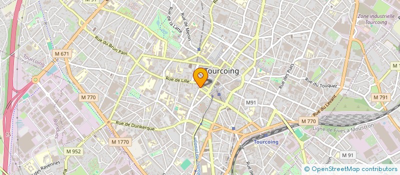 localisation de l'entreprise MONSIEUR GAETAN DELAPOTERIE  TOURCOING