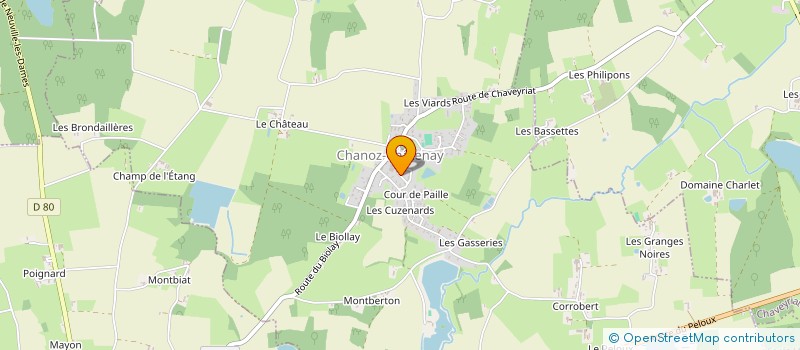 localisation de l'entreprise MONSIEUR GAETAN DELORME  CHANOZ-CHATENAY