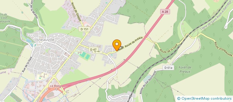 localisation de l'entreprise MONSIEUR GAETAN DENEUVE  ISNEAUVILLE