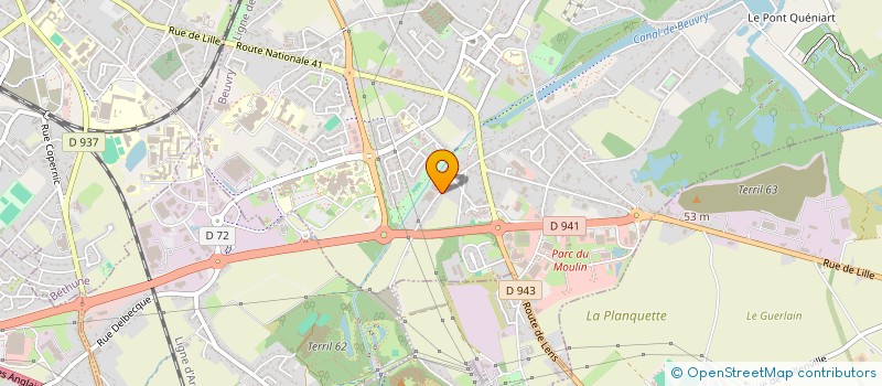 localisation de l'entreprise MONSIEUR GAETAN DESCHAUWER  BEUVRY