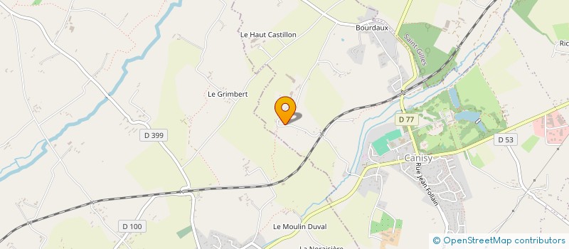 localisation de l'entreprise MONSIEUR GAETAN DESDEVISES à CANISY