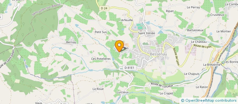 localisation de l'entreprise MONSIEUR GAETAN DEVAUX  BESSENAY