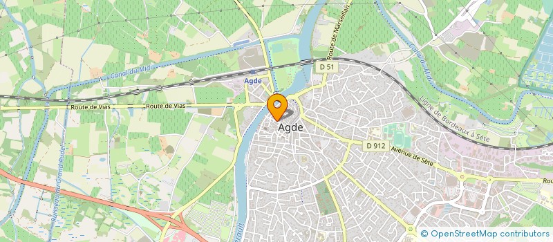 localisation de l'entreprise MONSIEUR GAETAN DIONISI  AGDE