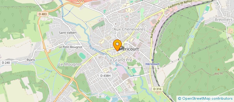 localisation de l'entreprise MONSIEUR GAETAN DIRAND  HERICOURT