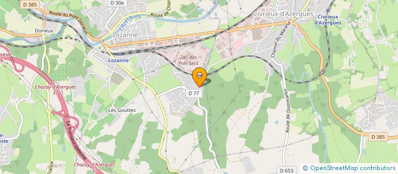 localisation de l'entreprise MONSIEUR GAETAN DOMINGUEZ  LOZANNE