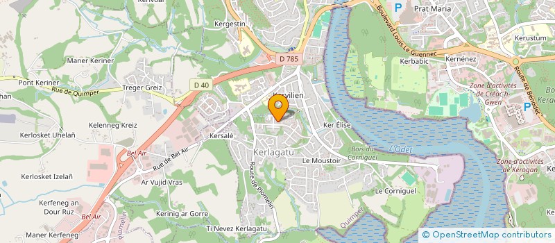 localisation de l'entreprise MONSIEUR GAETAN DONNART à QUIMPER